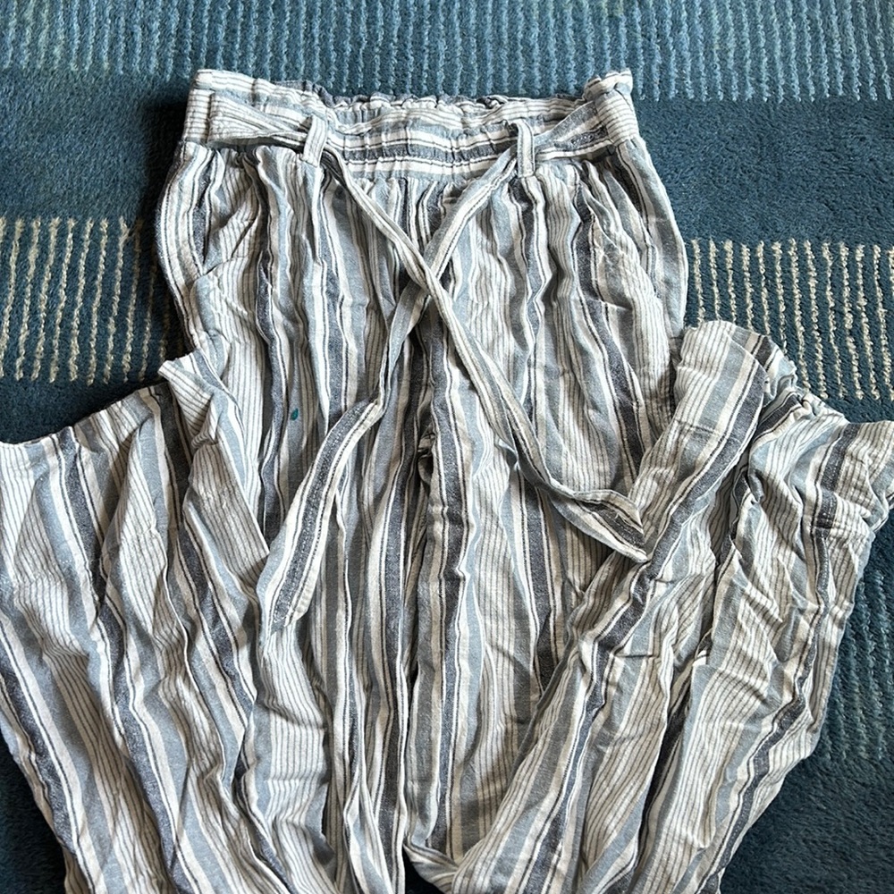 Wide Leg Linen Pant Size S